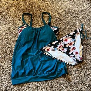 Two piece swim suit